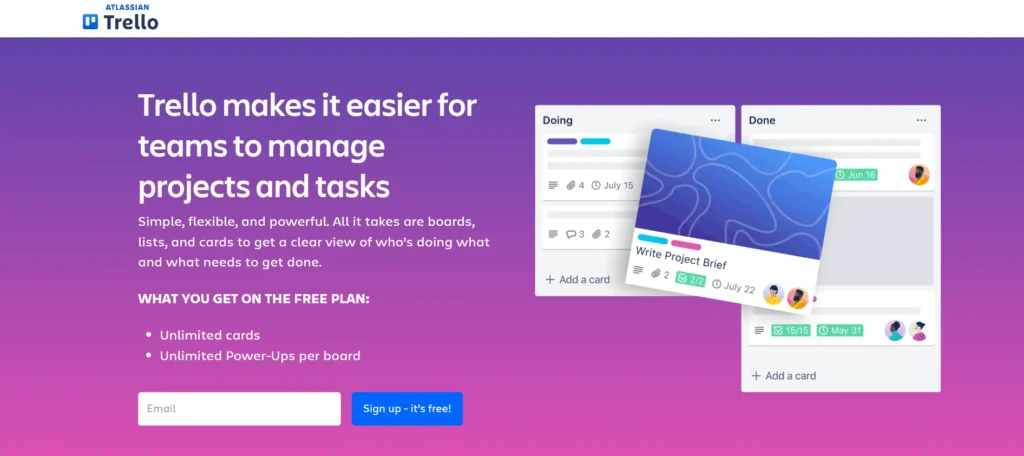 Trello – SaaS Company For Visual Project Management